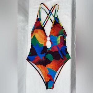 Shein Multicolor Swimsuit Size L Fits like M